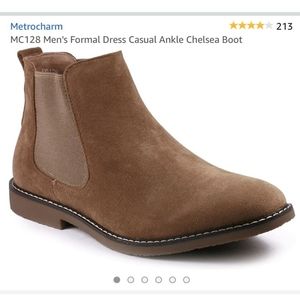 Brown casual ankle Chelsea boots